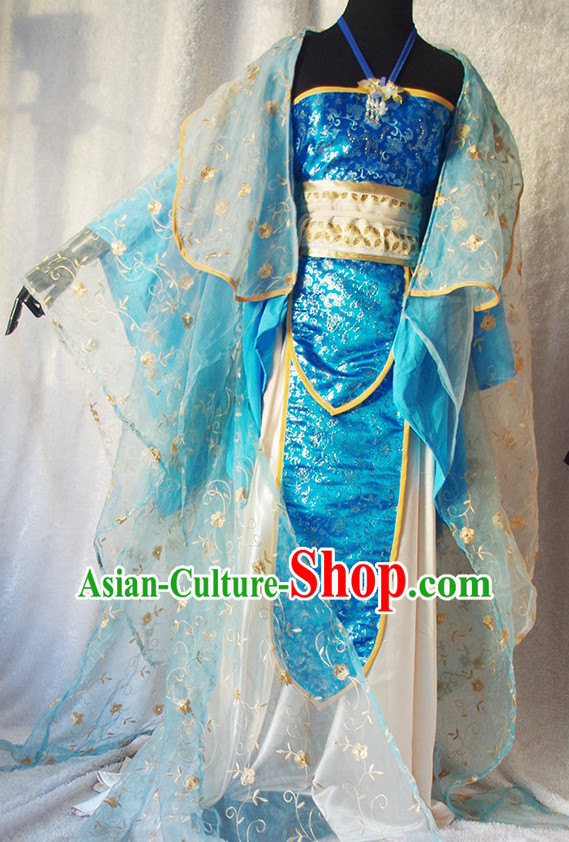 Chinese Ancient Han Fu Noblewoman Clothing Robes Tunics Accessories Traditional China Clothes Adults Kids