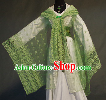 Chinese Ancient Han Fu Fairy Clothing Robes Tunics Accessories Traditional China Clothes Adults Kids