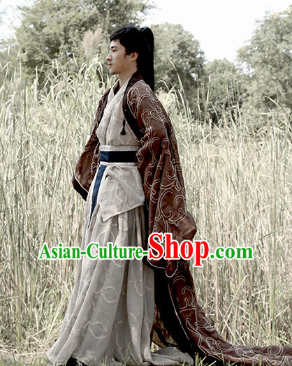 Chinese Ancient Han Fu Clothing Robes Tunics Accessories Traditional China Clothes Adults Kids