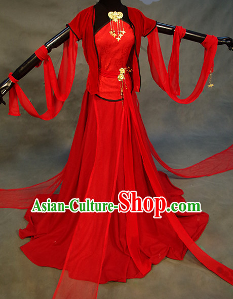 Chinese Ancient Han Fu Clothing Robes Tunics Accessories Traditional China Beauty Clothes Adults Kids