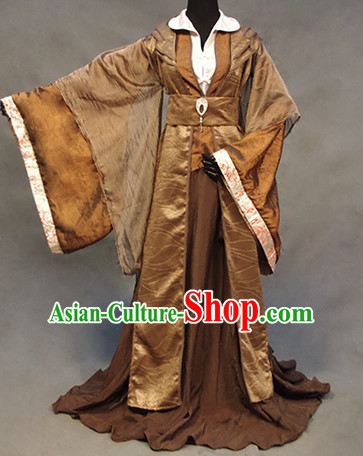 Chinese Ancient Han Fu Clothing Robes Tunics Accessories Traditional China Clothes Adults Kids