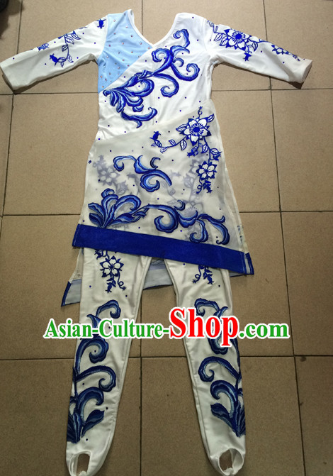 Chinese Traditional Fan Dance Costumes for Women Customized Dance Dresses Dancing Wear Complete Set for Kids