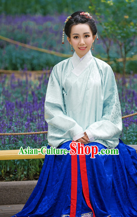 Chinese Hanfu Dress China Hanfu Costume Histroical Dresses Traditional Hanfu Wedding Ceremony Chinese Culture Clothing Complete Set