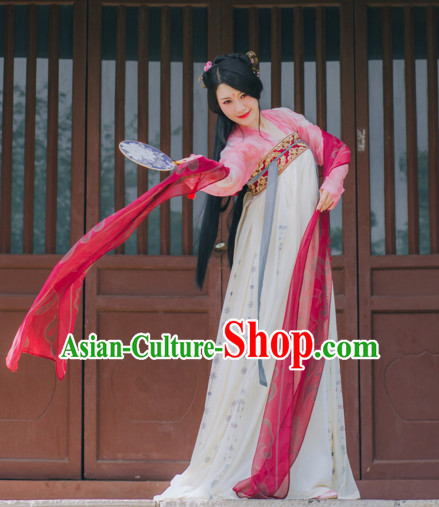 Chinese Tang Dynasty Hanfu Dress China Hanfu Costume Histroical Dresses Traditional Hanfu Wedding Ceremony Chinese Culture Clothing Complete Set