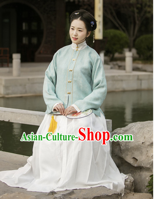 Chinese Ming Dynasty Hanfu Dress China Hanfu Costume Histroical Dresses Traditional Hanfu Wedding Ceremony Chinese Culture Clothing Complete Set