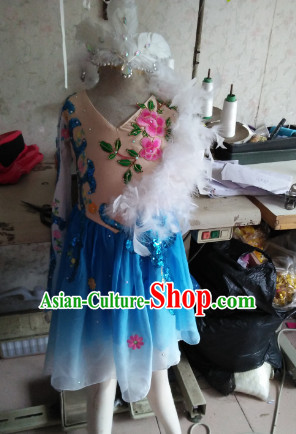Chinese Traditional Dance Costumes for Women Customized Dance Dresses Dancing Wear Complete Set for Kids