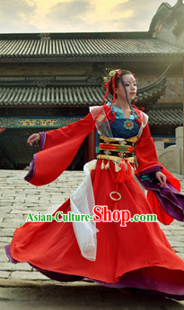 Ancient Chinese Stage Palace Princess Costume National Costume Halloween Costumes Hanfu Chinese Dresses Chinese Clothing