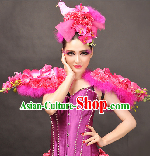 Giant Feather Wings Stage Costumes Theater Costumes Professional Theater Costume for Women