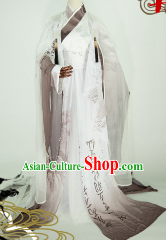 Top Chinese Ancient Male Guzhuang Hanfu Women's Clothing _ Apparel Chinese Traditional Dress Theater and Reenactment Costumes Complete Set