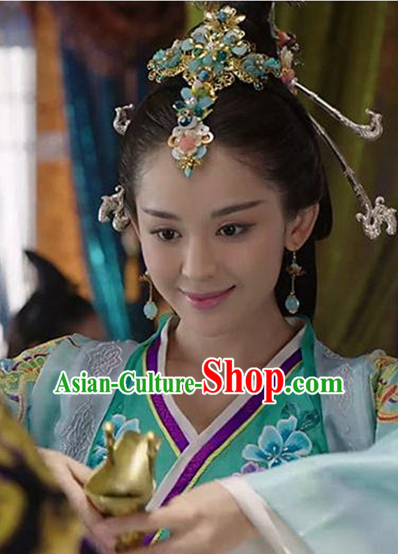 Princess Hanfu Hair Accessories Headpiece Headdress Phoenix Crown Hair Decoration Head Hairpin Accessories Comb Wedding Headwear Hair Accessorie Head Dress