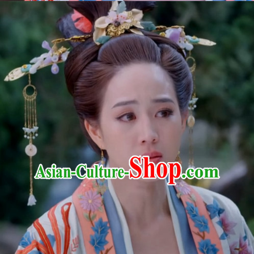 Princess Hanfu Hair Accessories Headpiece Headdress Phoenix Crown Hair Decoration Head Hairpin Accessories Comb Wedding Headwear Hair Accessorie Head Dress