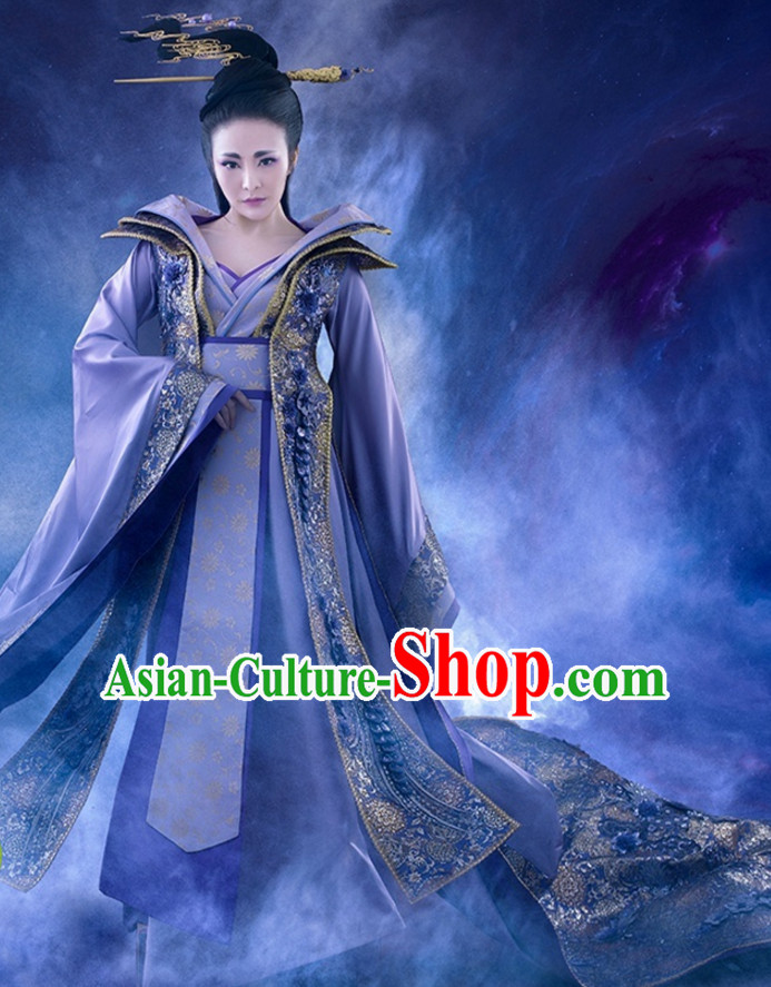 Ancient Chinese Princess Hanfu Dress Hanbok Kimono Phoenix Costume Ancient Cosplay Palace Costume Dresses Complete Set