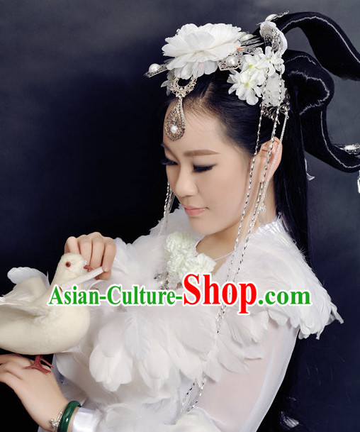 Chinese Ancient Wigs Hair Accessories Headpiece Headdress Phoenix Crown Hair Decoration Head Hairpin Accessories Comb Wedding Headwear Hair Accessorie Head Dress