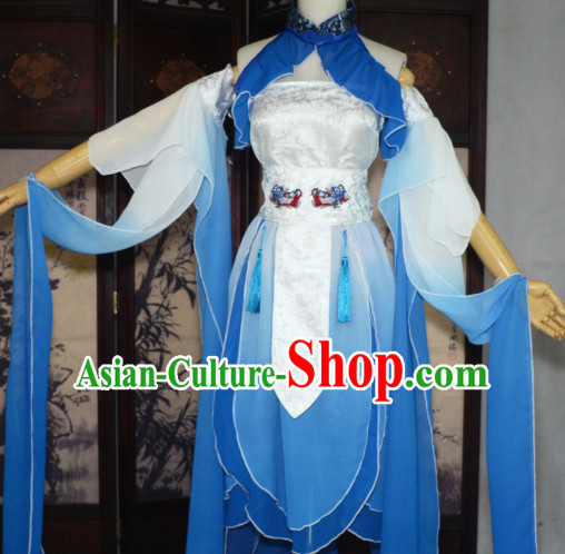 Chinese High Quality Cosplay Fairy Princess Goddness Costume Cosplay Costumes Complete Set for Women Girls Children Adults