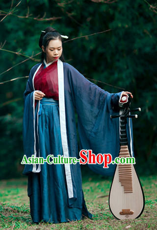 Asian Traditional High Quality Hanfu Fairy Princess Goddness Clothes Costume Costumes Complete Set for Women Girls Children Adults