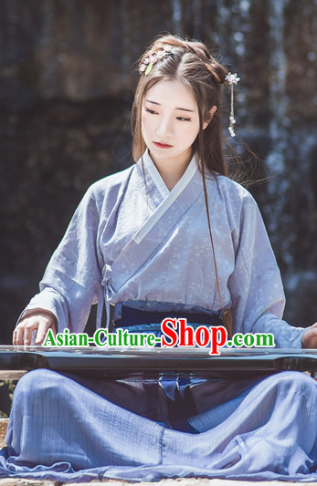 Asian Traditional High Quality Hanfu Fairy Princess Goddness Clothes Costume Costumes Complete Set for Women Girls Children Adults