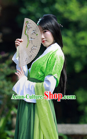 Asian Traditional High Quality Hanfu Fairy Princess Goddness Clothes Costume Costumes Complete Set for Women Girls Children Adults