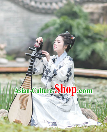 Asian Traditional High Quality Hanfu Ming Dynasty Clothes Costume Costumes Complete Set for Women Girls Children Adults