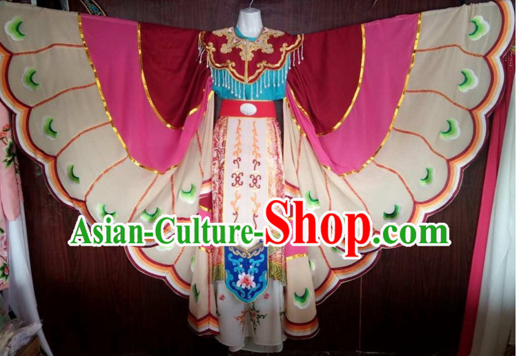 Chinese Yue Opera Butterfly Costumes Huang Mei Opera Butterfly Dancing Costume Complete Set for Women