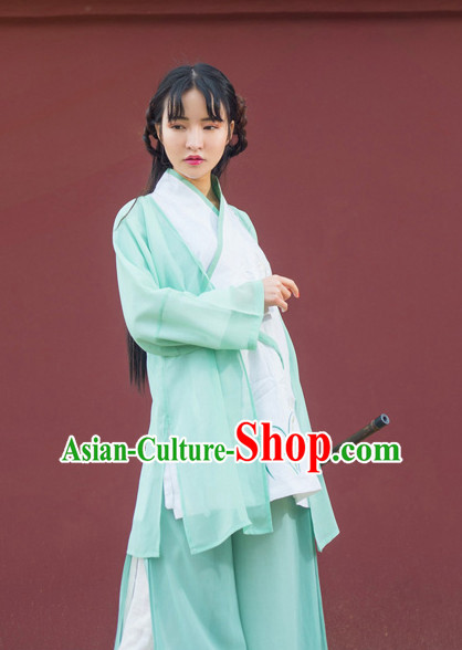 Asian Traditional High Quality Hanfu Han Dynasty Clothes Costume Costumes Complete Set for Women Girls Children Adults