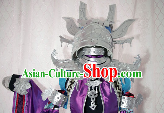 Top Chinese Traditional Armor Cosplay Suphero Supheroine Classical Headwear Hat