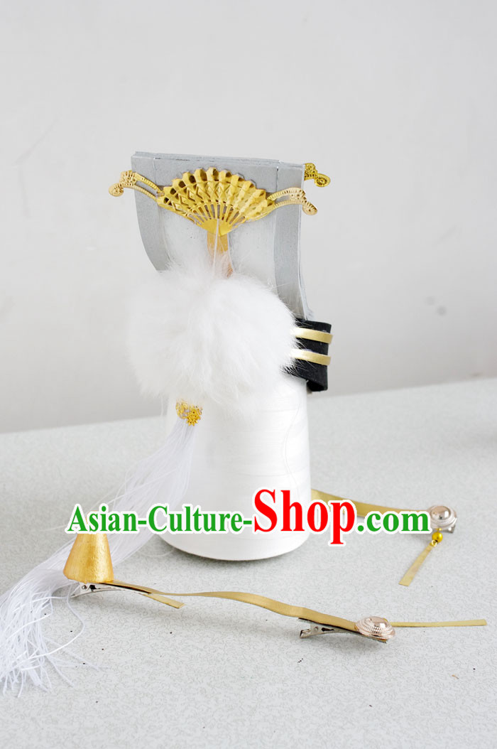 Top Chinese Traditional Armor Cosplay Suphero Supheroine Classical Headwear Hat