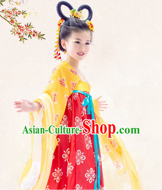 Traditional Chinese Costume Chinese Classical Clothing Princess Garment and Headpieces Complete Set for Women