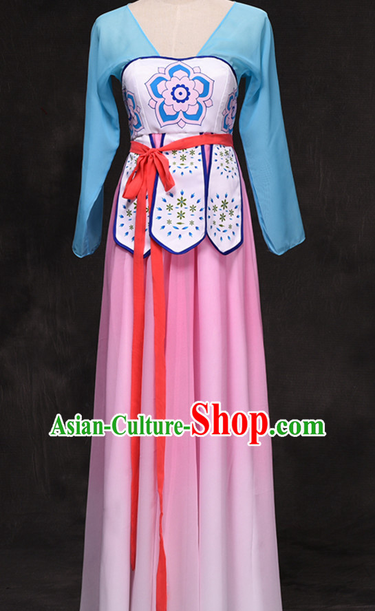 Traditional Chinese Stage Dancing Costume Chinese Classical Dance Costumes Complete Set for Women