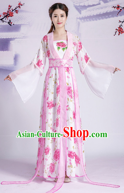 Traditional Chinese Hanfu Women Clothes CLassical Dress Complete Set