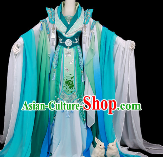 Ancient Chinese Princess Empress Queen Dresses Hanzhuang Han Fu Han Clothing Traditional Chinese Dress Hanfu National Costume Complete Set for Women or Girls