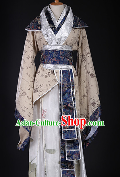 Ancient Chinese Style Halloween Cosplay Cos Fighter Knight Complete Set for Men