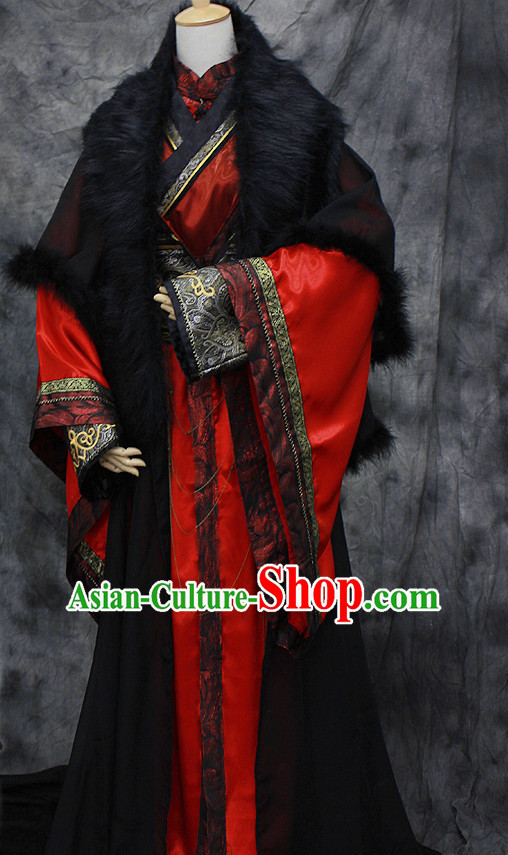 Chinese Classical Emperor Imperial Dresses Hanfu Han Fu Complete Set for Men