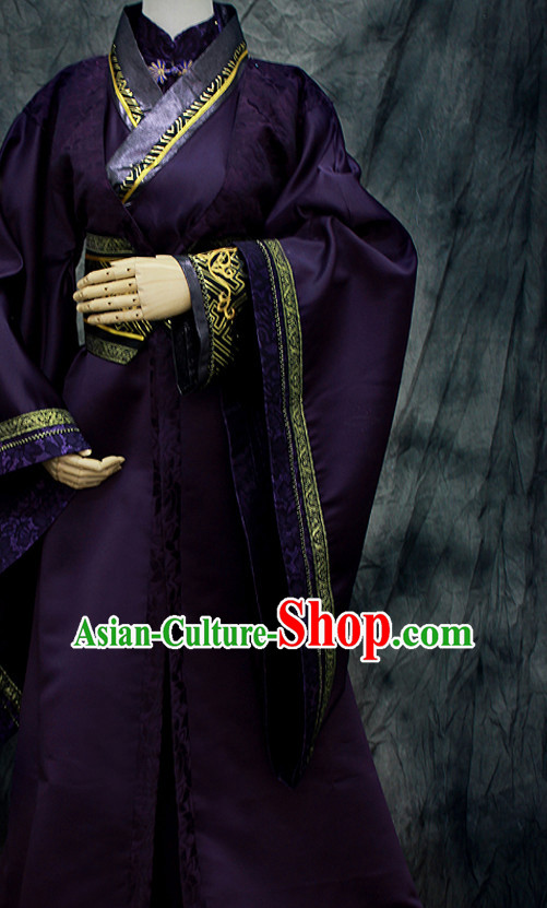 Chinese Classical Emperor Imperial Dresses Hanfu Han Fu Complete Set for Men