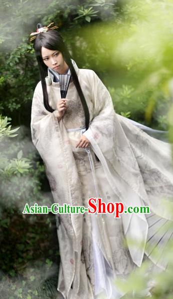 Top Chinese Ancient Costumes Theater and Reenactment Costumes and Headgear Complete Set for Women