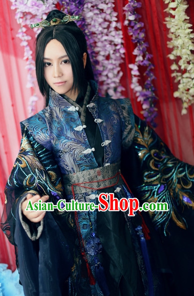 Top Chinese Ancient Costumes Theater and Reenactment Costumes and Headgear Complete Set for Women