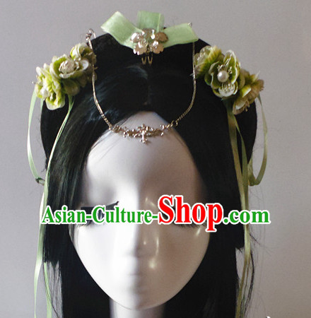 Chinese Classic Lady Fairy Headwear Crowns Hats Headpiece Hair Accessories Jewelry Set