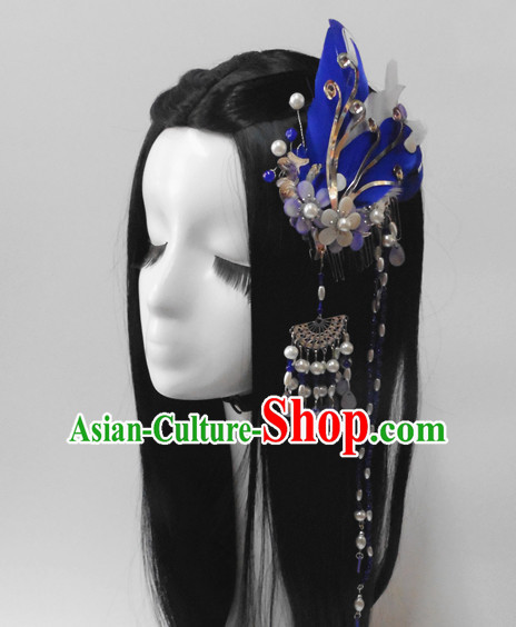 Chinese Classic Princess Fairy Headwear Crowns Hats Headpiece Hair Accessories Jewelry Set