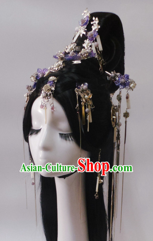 Chinese Classic Princess Headwear Crowns Hats Headpiece Hair Accessories Jewelry Set