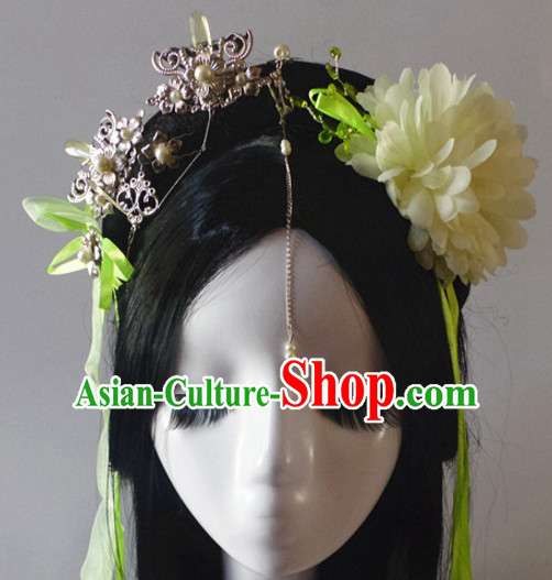 Chinese Classic Headwear Crowns Hats Headpiece Hair Accessories Jewelry Set