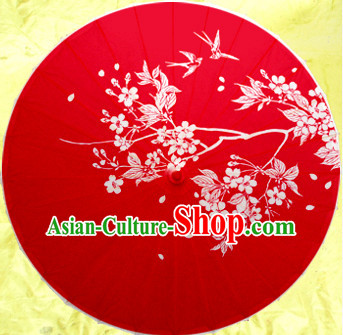 Asian Dance Umbrella China Handmade Traditional Painting Umbrellas Stage Performance Umbrella Dance Props