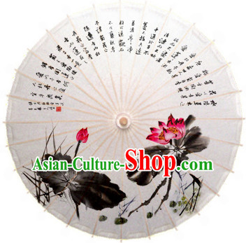 Asian Dance Umbrella China Handmade Traditional Painting Umbrellas Stage Performance Umbrella Dance Props