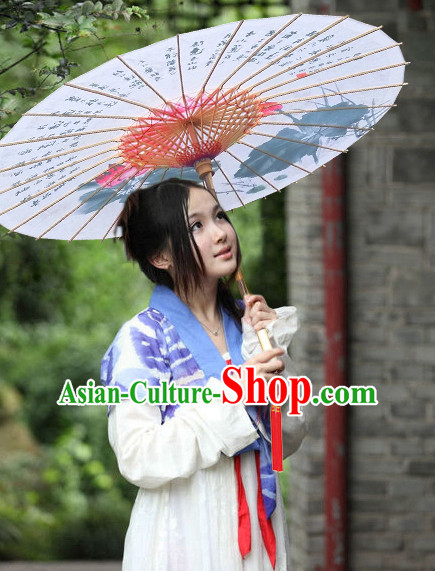 Asian Dance Umbrella China Handmade Traditional Painting Umbrellas Stage Performance Umbrella Dance Props