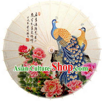 Asian Dance Umbrella China Handmade Traditional Painting Umbrellas Stage Performance Umbrella Dance Props