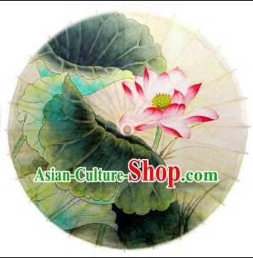 Asian Dance Umbrella Chinese Handmade Lotus Umbrellas Stage Performance Umbrella Dance Props for Kids