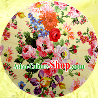 Asian Dance Umbrella China Handmade Flower Umbrellas Stage Performance Umbrella Dance Props