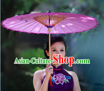 Purple Asian Dance Umbrella China Handmade Classical Ba Gua Umbrellas Stage Performance Umbrella Dance Props
