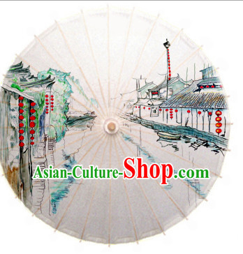 Asian Dance Umbrella China Handmade Umbrellas Stage Performance Umbrella Dance Props