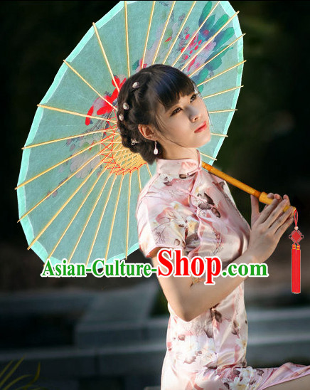 Asian Dance Umbrella China Handmade Traditional Calligraphy Umbrellas Stage Performance Umbrella Dance Props