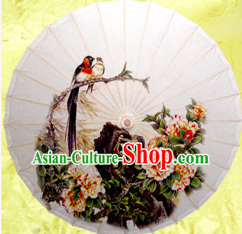 Asian Dance Umbrella China Handmade Traditional Calligraphy Umbrellas Stage Performance Umbrella Dance Props