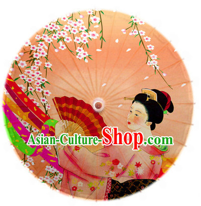 Asian Dance Umbrella China Handmade Traditional Geisha Umbrellas Stage Performance Umbrella Dance Props